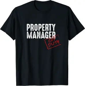 Property Manager Off Duty - Funny Property Manager Gifts T-Shirt - Matthewmatt Shop 95B07WVH3RRH