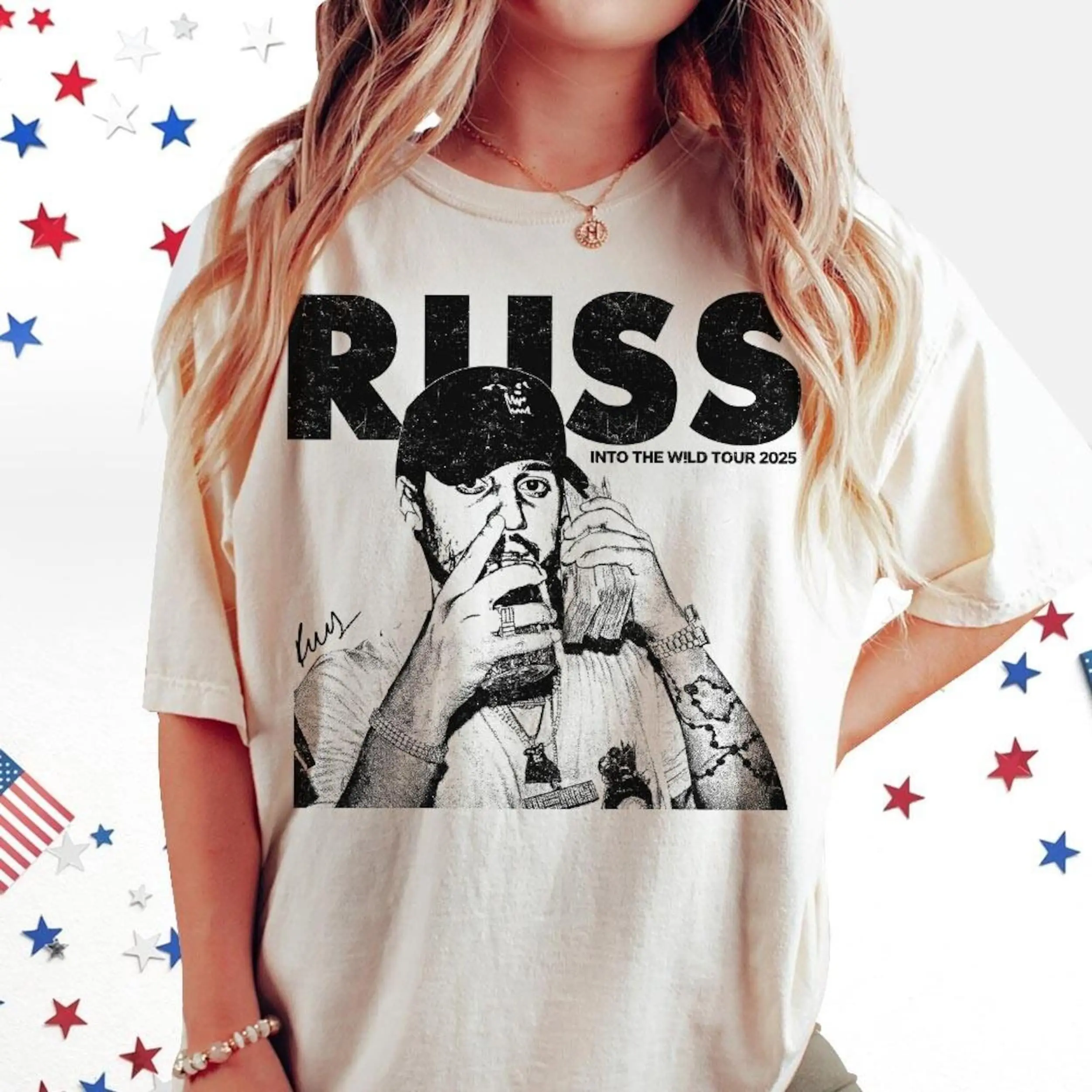 Russ Wild Concert Music Graphic Tee, Wild Album Music Tour Unisex T-Shirt, Perfect for Music Fans