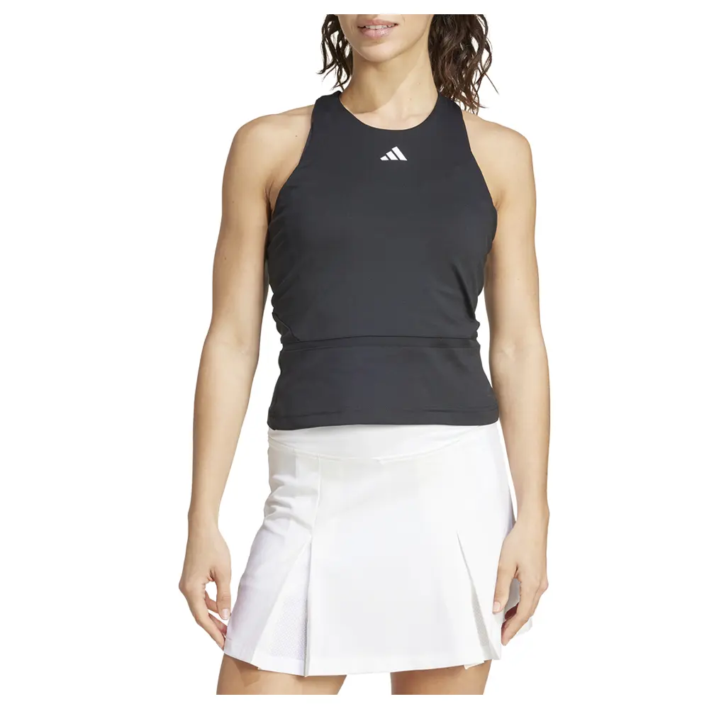 adidas Womens Mid-Length Y-Tank Tennis Casual - Black