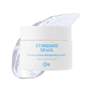 Standard Seoul Barrier Glass Gel Moisturizer – Instantly Soothes & Hydrates, Lightweight Gel Cream for Sensitive Skin, Panthenol & 5 Ceramides, Glass-Skin Finish, 50ml