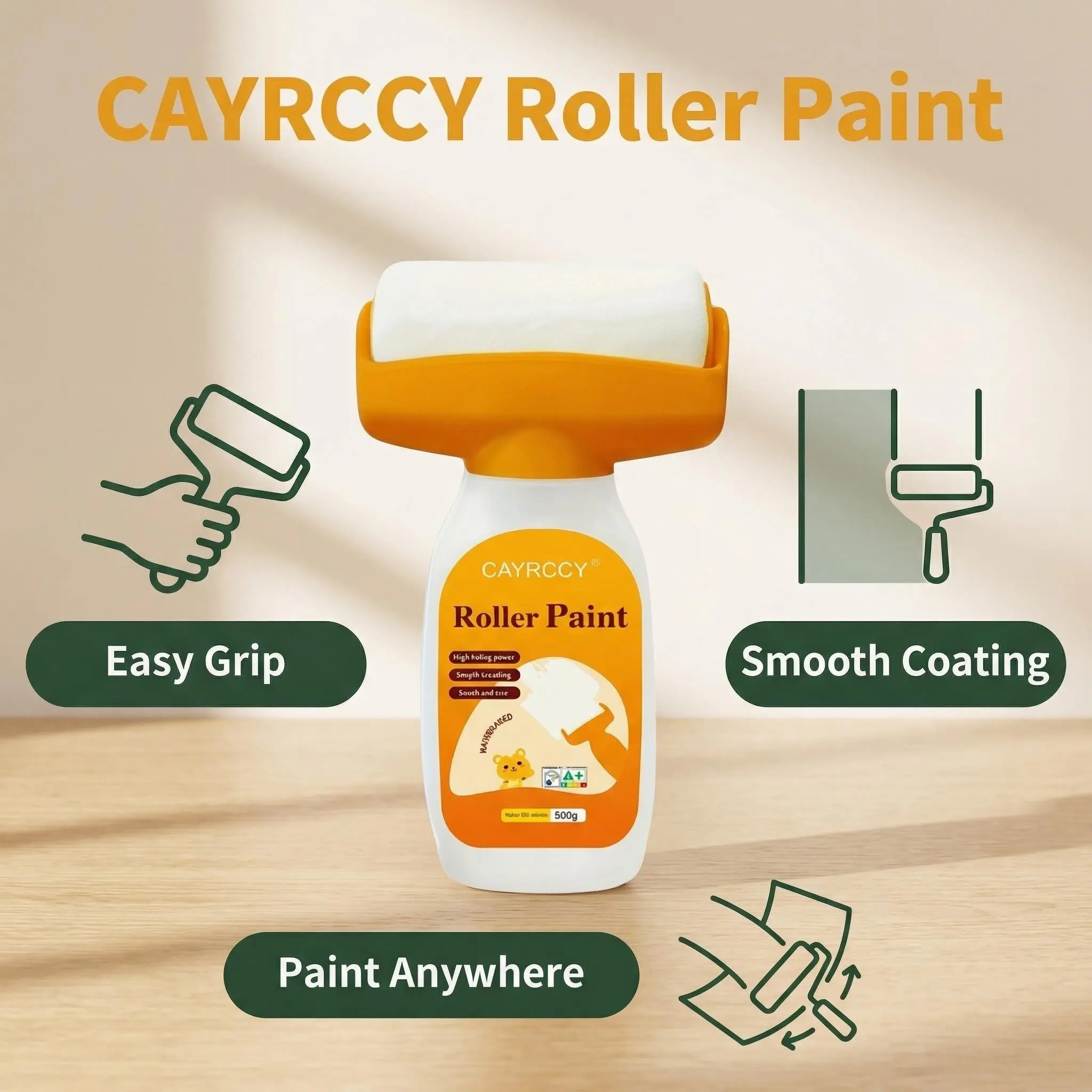 Roll On Wall Paint| Quick Ship| Shipped from USA| 2-5 Days| Home DIY Furniture Repair roll on paint, wall paint for DIY, furniture repair paint, home improvement
