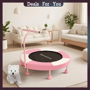 Kids Trampoline 36'' Ages 3-8 – Cute Design Indoor/Outdoor, Improves Balance & Motor Skills for Toddlers