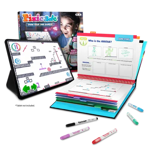 Pixicade "Draw Your Own Games!" - Educational Activities with Interactive Learning Materials and Creative Designs