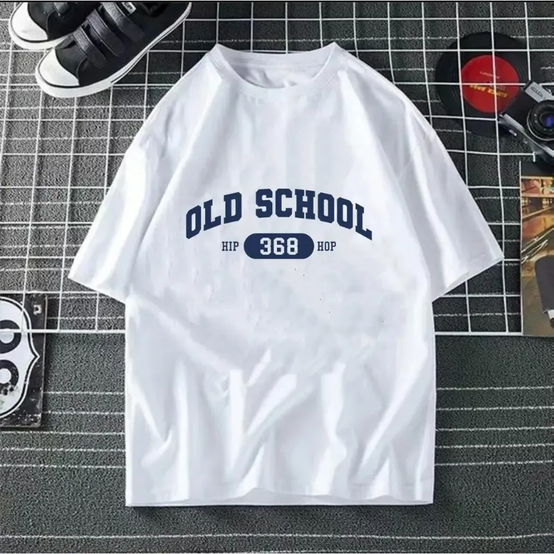 Premium 180g Cotton Tshirt for Men - USA-Made Korean Style Fitted Tee, Plain & Breathable for Summer Casual Streetwear, Menswear, Minimalist Menswear