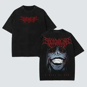 Statue of God T-Shirt - Sung Jin Woo Collection T-Shirt |   Solo Leveling Anime Clothing |   Washed Heavy Cotton Tee |   Perfect Gift for Manga & Anime Fans |   Gift for Him & Her Menswear Tshirt Streetwear Gamis Crewneck