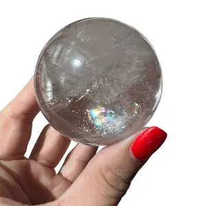 Clear crystal sphere Home Ornament