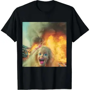 Unisex Funny Disgusting Doll face Meme T-Shirt