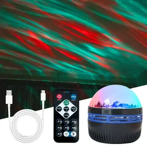 Northern Lights/Wave Effect RGB Remote Control Atmosphere Projector Lamp, Galaxy Star Projector, Bedroom Night Light Projector, Star Projector, Decor For Adult Room, Home Theater, Ceiling, Gift Decor, Camping, Wedding Decor, Magic Projection Light Gift