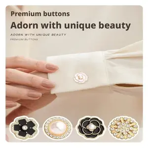 10pcs Shirt Buttons Pearl Button Covers, Pearl Cufflinks Turtle Clips Set, Decorative Accessories for Shirts and Sleeves