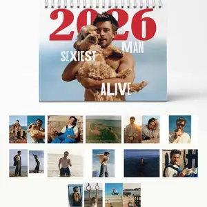 Jonathan Bailey 2026 Calendar, 2026 Wall & Desk Planner, Religious Humor Gift, Daily Planning & Inspirational Quotes, Yearly Organizer