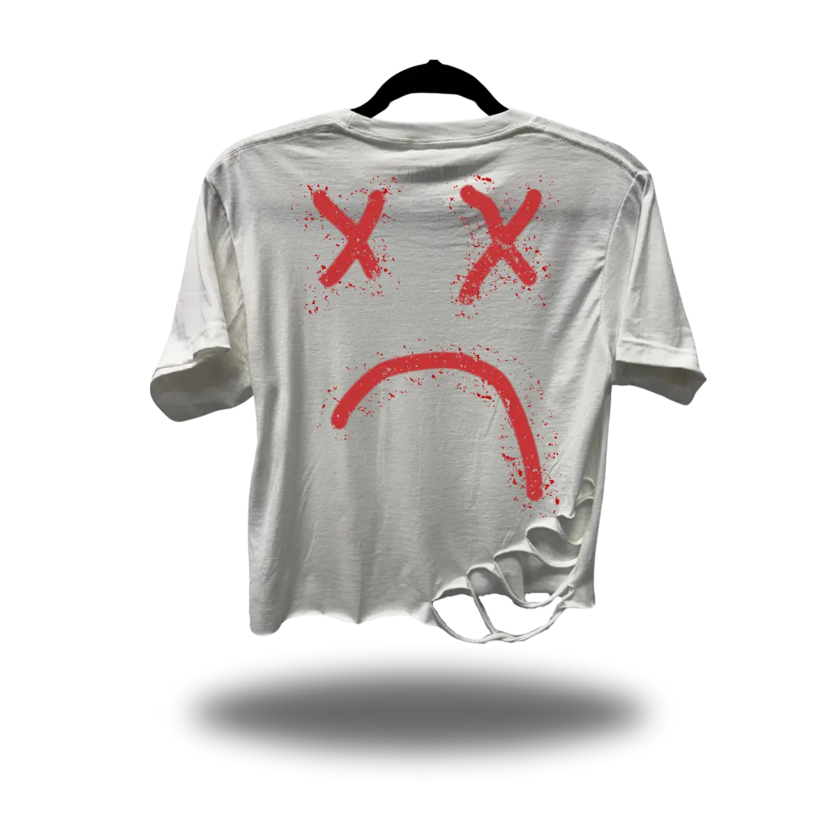 ROAD RASH WHITE CROP TOP