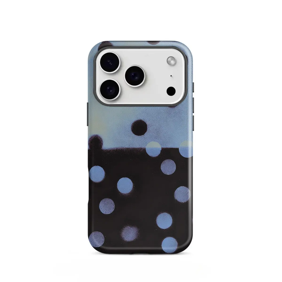 Plum polka dot 2-in-1 phone case, sturdy and durable protective case, compatible with iPhone 17/16/15/14/13/12/11 Pro Max/Plus/Pro, and Samsung Galaxy S25/S24/S23 Ultra series, simple and stylish phone case.