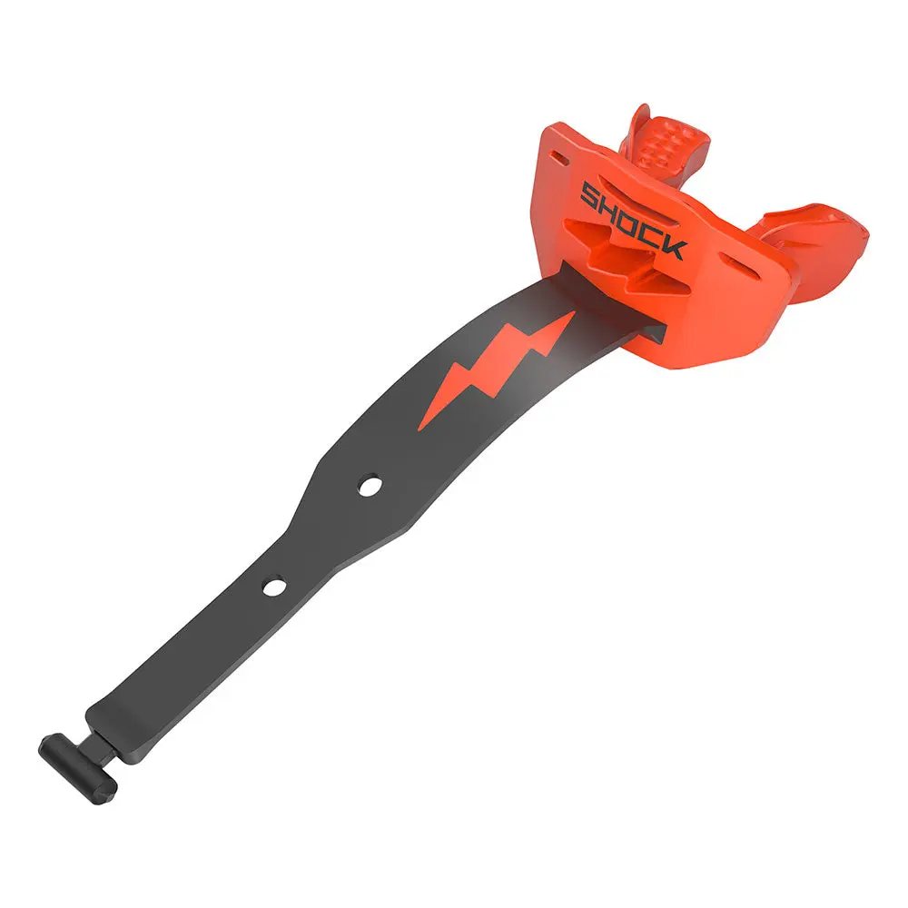 Shock Doctor Thunder Bolt Lip Guard - No-Boil Instant Fit with High-Flow Breathing Channel & Heavy-Duty Tether Strap for Football Helmets