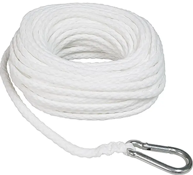 50013047 Anchor Line, White - 0.38 in. x 100 ft.