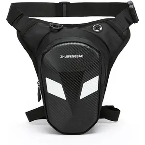 Riding leg bag, motorcycle equipment, men's motorcycle waterproof reflective rider bag, outdoor sports, motorcycle touring, diagonal cross-body waist bag
