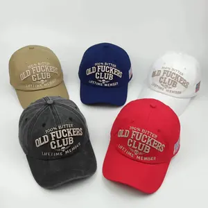 Unisex Vintage Stitched Baseball Cap (Dad Hat) with 3D Letter Embroidered Logo, for Sports, Outdoor Activities