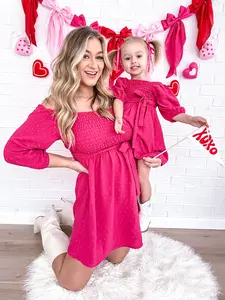 Easter Fuchsia  Matching Dresses, mommy and me, mathching outfits, mothers day matching dresses