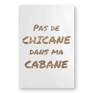 212 MAIN Brown Metal Unframed Wall Art - "No Dispute In My House" Print, 20x30 in. C1MP20309AHS0V Lightweight Aluminium Living Room Home Decor, Minimalist Best-Selling Room Decoration
