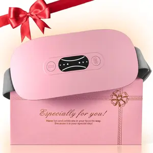 Portable Heating Pad for Period Cramps, Menstrual Heating Pad with 4 Heat Levels and 4 Massage Modes, Period Heating Pad for Cramps, Comfort