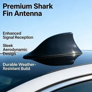 Car Shark Fin Antenna, Decorative and Functional Roof Spoiler, Good Sealing, Easy Installation, Enhances Car Look, Optimizes Signal Reception