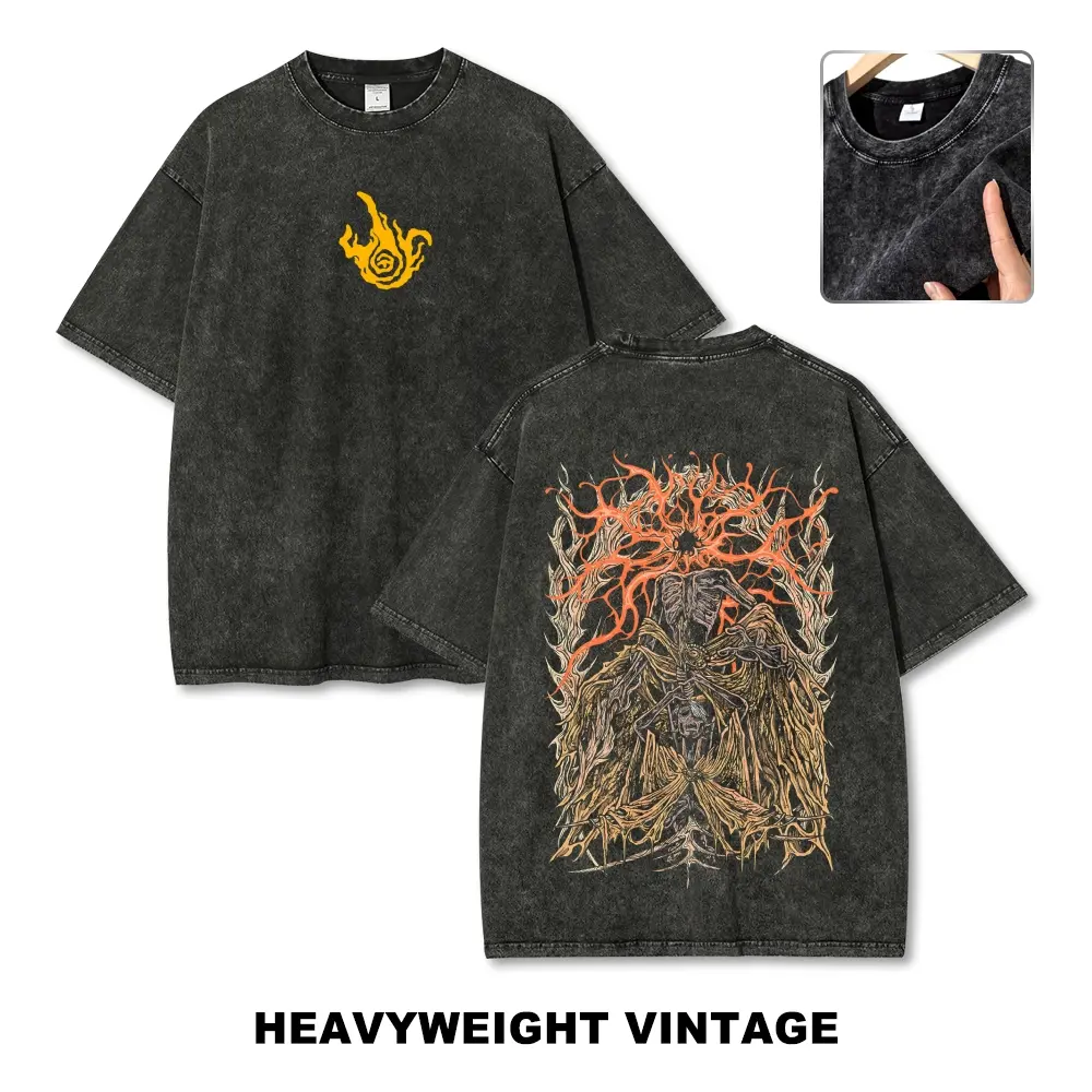 Elden Ring Game Vintage Tee 90s Graphic Tees Men's t Shirts Graphic Tee t Shirts Funny Graphic Tee Good Graphic Tees Men's Graphic Tees Streetwear Outfits Men Vacation Outfits Oversized Tshirt Men