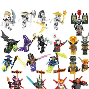 Ninja Anime Characters Mini Figure Building Block Toys Doll Model Figures Kids Boy Birthday Gifts Snake Monster Fighting Model