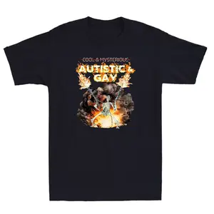Autistic And Gay Funny Autism Skeleton Hold Guns Dank Meme Vintage Men's T-Shirt, unisex shirt, gift for him for her