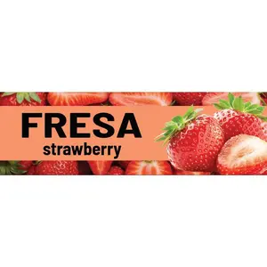 Fresa Vinyl Sticker Aguas Frescas Vitrolero sticker Strawberry Sticker Water Jar decal 3x10in