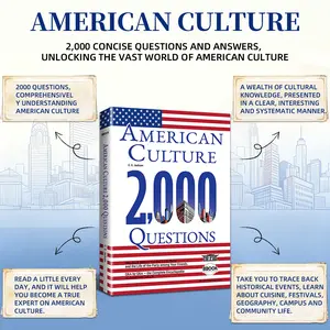 American Culture Trivia Book - American Culture 2000 Cultural Knowledge Questions, Complete Trivia Encyclopedia for US History, Customs & Daily Life Learning