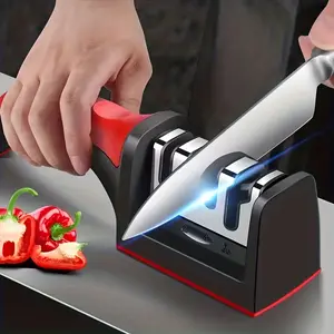 4-Stage Knife Sharpener – Fix Dull Blades in SECONDS - Restore, Polish & Sharpen Like a Pro - #KitchenHacks #MustHave
