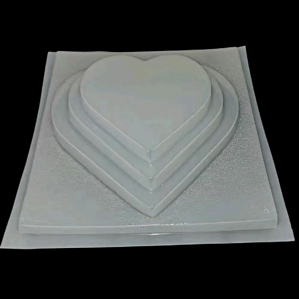3 Tier Heart Shaped Plastic Mold