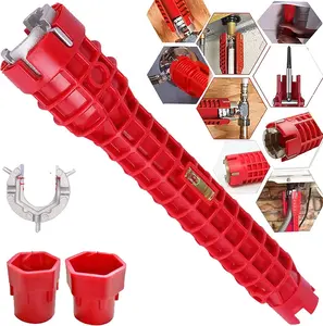 8-in-1 Faucet and Sink Installer, Multi-purpose Wrench Plumbing Tool, Sink Wrench for Toilet Bowl/Sink/Bathroom/Kitchen