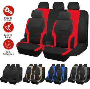 Car Seat Covers Full Set, Breathable Premium Cloth Automotive Vehicle Seat Cover For Car Interior, Universal Fit For Most Cars