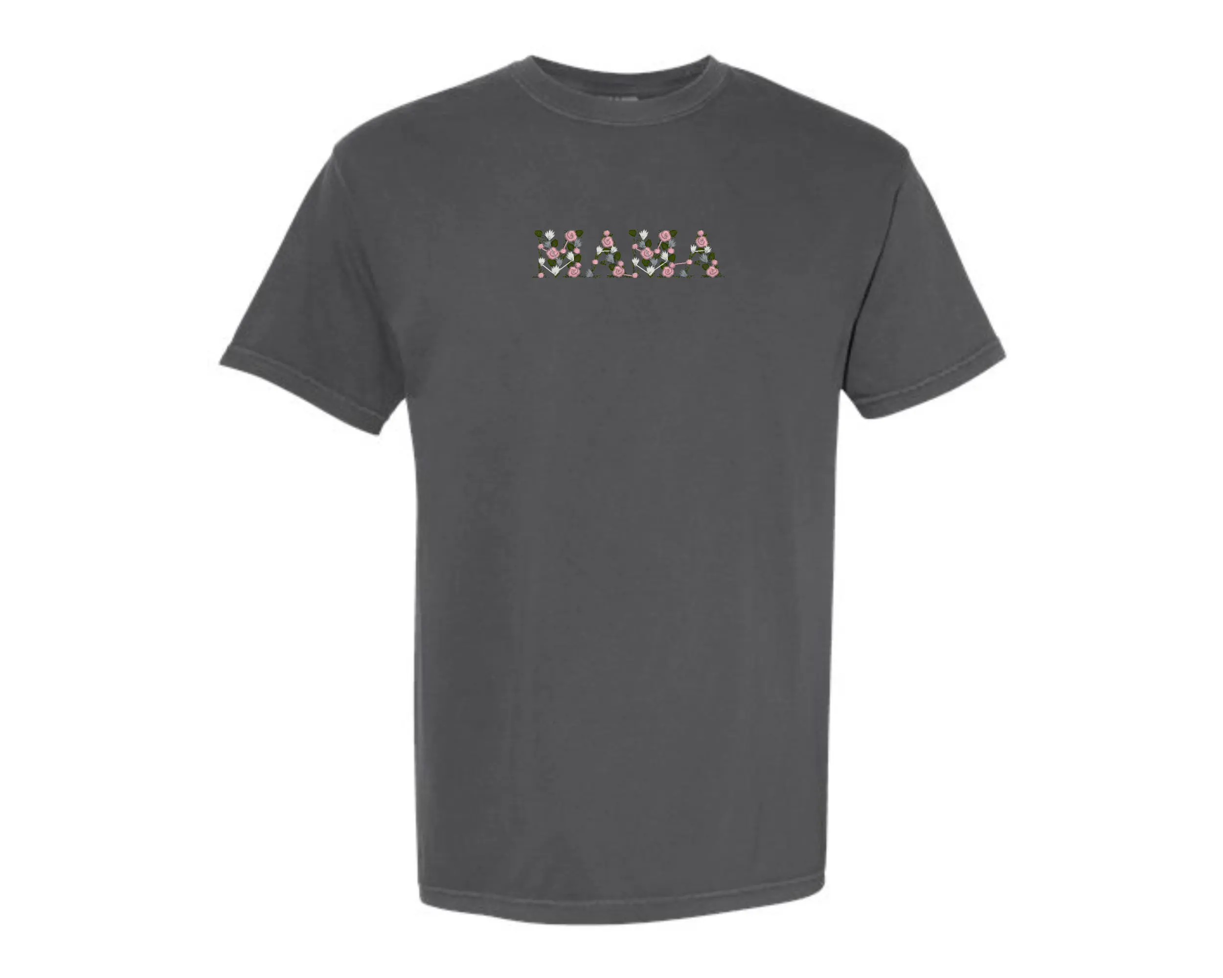 MAMA Floral Comfort Colors T-Shirt
