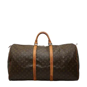 Pre-owned Louis Vuitton Canvas Tote Bags Keepall Monogram Travel Bag