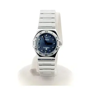 Pre-owned Omega Stainless Small Leather Goods Constellation Mini Steel