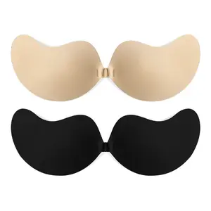 Women's Solid Color Invisible Lifting Bra PatchesSelfAdhesive Nipple Covers Comfort Invisible Push Up NipplePasties in Beige & Black