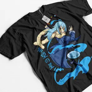 Slime Rimuru Tempest Short Sleeve T- Shirt Manga Unisex Summer Shirt All Size