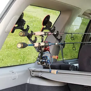 2-Piece Fishing Rod Display Rack, Storage Stand, Fixed Holder, Lure Rod Stand, Handheld Rod Net, Car Rod Rack, Fishing Accessories