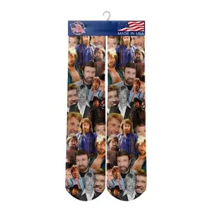 Chuck Norris Collage Socks