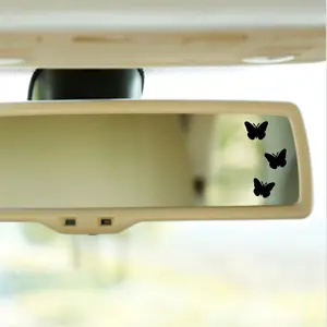 Car Decals, 2 Pieces Exquisite Butterfly Decal Stickers Mirror Stickers