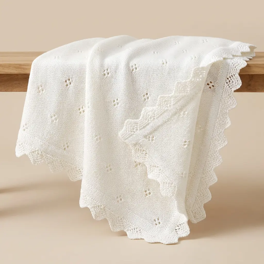 Baby Knitted Blanket Newborn Heart Print Swaddle WrapSolid Color Crochet Soft Comfortable Lightweight Blanketfor Summer Perfect Baby Gift for Holidays babyannouncement blanket baby nursery blanket muslin swaddleblanket soft thin baby blanket