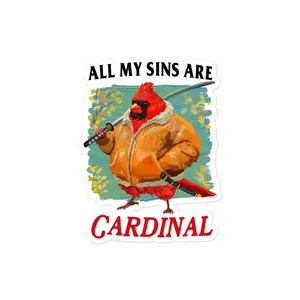 Cardinal Sins Bubble-free stickers