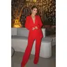 Dreamy Moments Blazer Set - Red