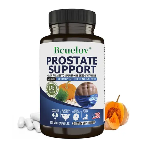Bcuelov Prostate health Supplements -with Saw Palmetto- Support Men's Health, 120 Capsules