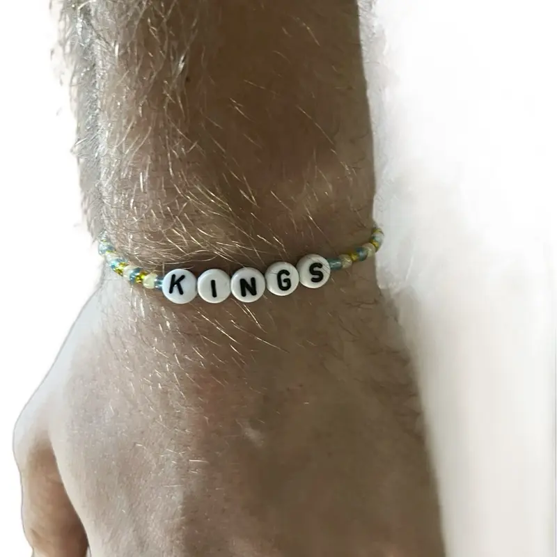 Kings Bracelet - Official AAU Basketball Team Bracelet Featuring "KINGS" Text on Beaded Design