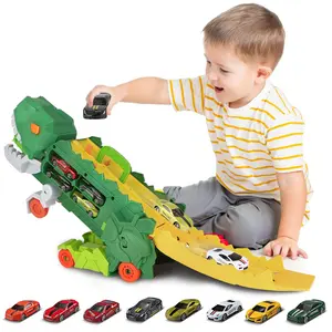 deAO Dinosaur Transforms Car Toys Christmas Toy Remote Control