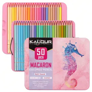 KALOUR Macaron Pastel Colored Pencils,50/72Colors,Artists Soft Core,Ideal for Drawing Sketching Shading,Coloring Pencils for Adults Beginners