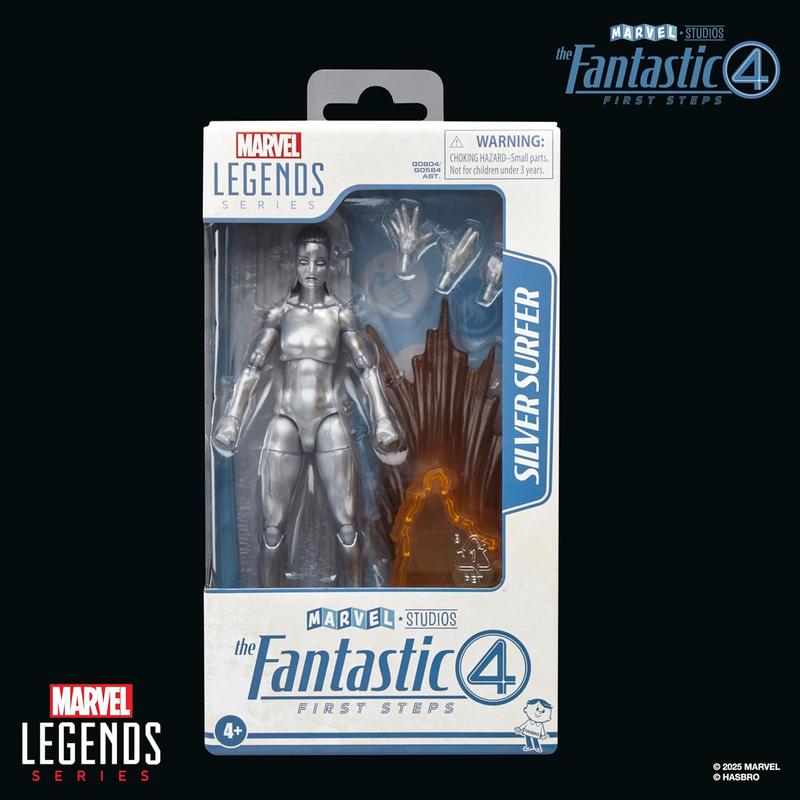 Marvel Legends Series Silver Surfer, The Fantastic Four: First Steps Movie Collectible 6 Inch Action Figure Toy