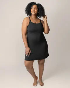 Stella Hands-Free Pumping & Nursing Nightgown | Black